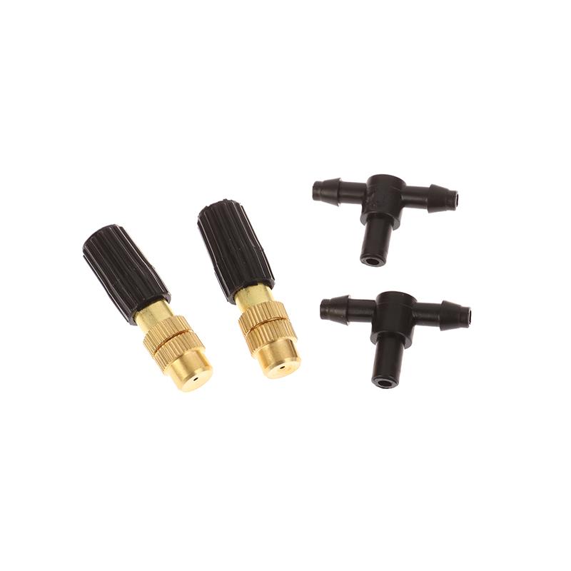 1/5 шт 4/7 ПВХ наружная система охлаждения тумана для полива сада 1/4'' латунный распылитель регулируемые садовые разбрызгиватели