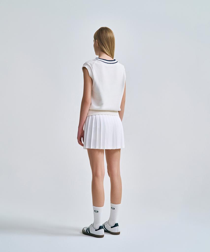 Женский жилет Sergio Tacchini с V-образным вырезом и косами