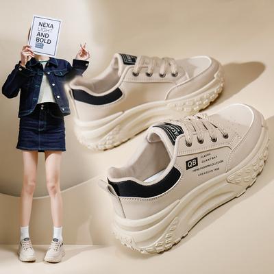 INS в корейском стиле, обувь для папы на платформе, новые весенние дышащие студенческие кроссовки, уличные кроссовки для отдыха, Qb65