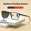 Photochromic Multifocal Reading Glasses TR90 Sport Progressive Near Far Sight Eyewear Men Women Hyperopia Eyeglasses +1.0 To+4.0