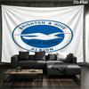 Brighton Hove Albion Custom Name Wall Tapestry Aesthetic Wall Hanging Printed Fabric Blanket Decorative Tapestries for Bedroom Living Room Home Decor