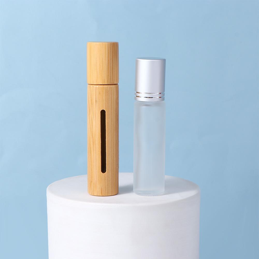 Containers Bamboo Empty Rollerball Bottles Refillable Bottle Perfume Case Essential Oil Bottle