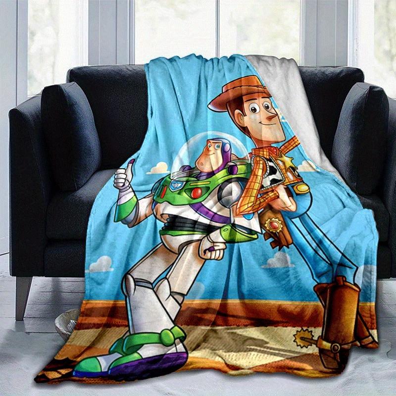 1pc Toy Story Printing Blanket - Soft, All-Season Throw for Living Room, Bedroom,Personalized Gift with Adorable Cartoon Design