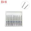 10 шт., стоматологические алмазные боры, полировка, сглаживание, отбеливание, инструмент для высокоскоростного наконечника, средний EX-18