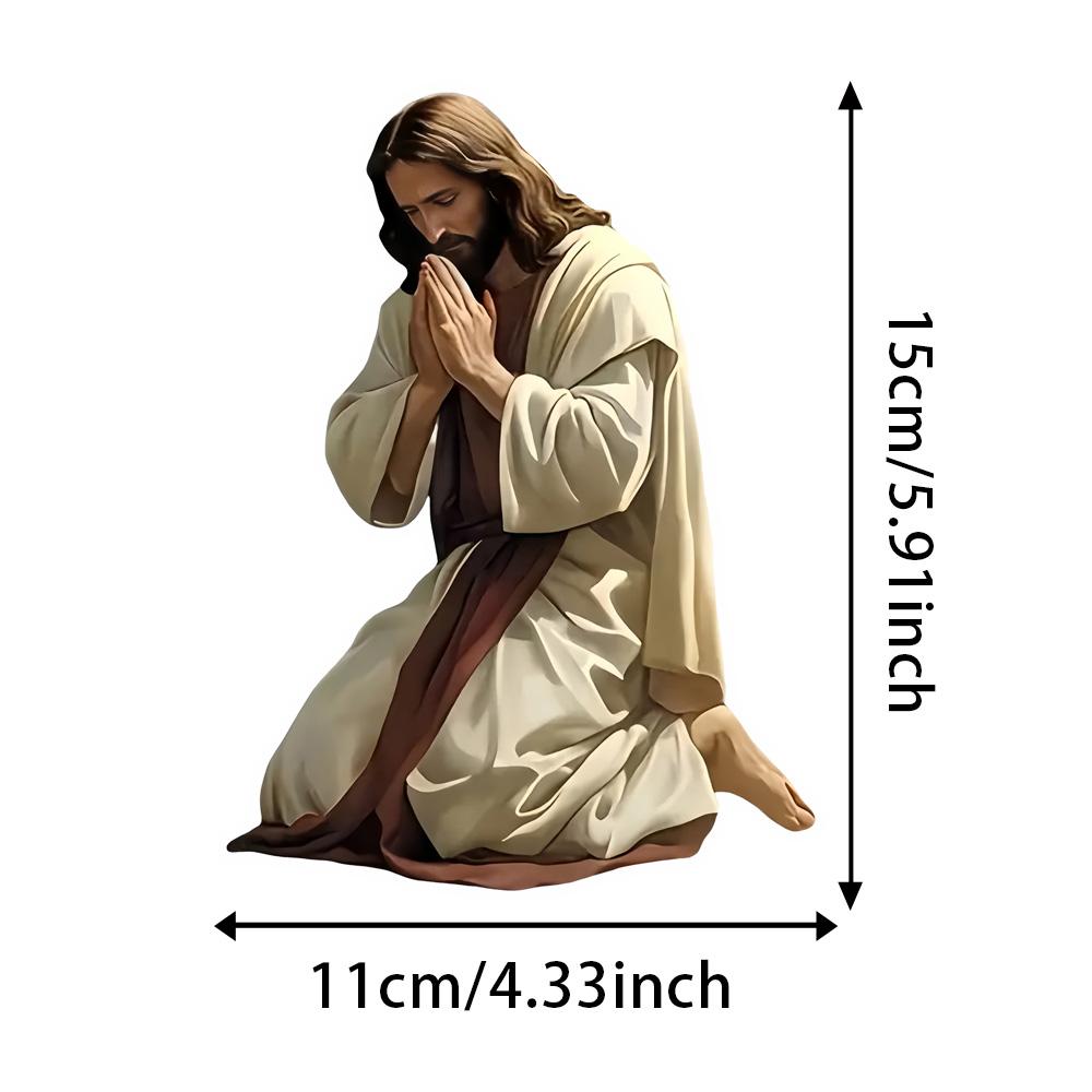 Jesus Prayer Shelter Artistic Car Sticker Vinyl Decal Waterproof Rear Window Motorcycle Camper Bumper Truck Laptop Decoration JM22