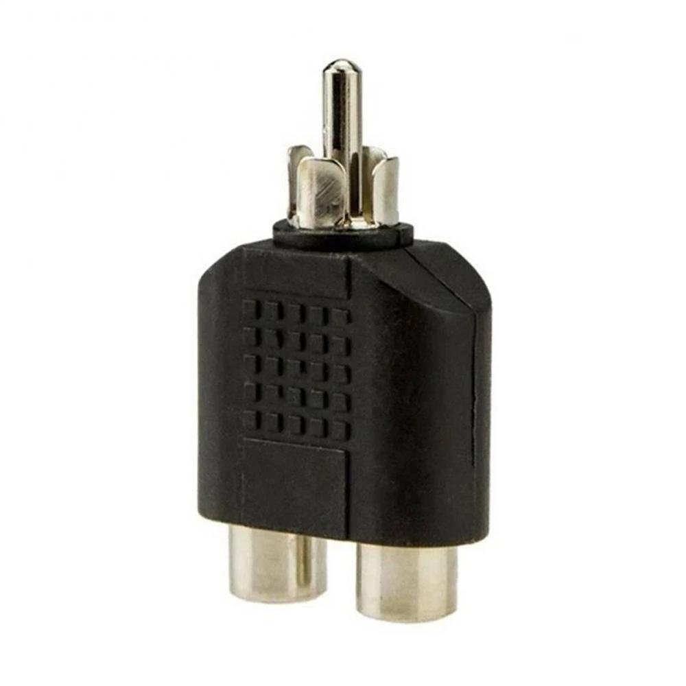 Audio Converter Audio Plug Audio Cable Y Adapter Connectors Plugs RCA to 2 RCA Audio Adapter
