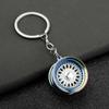 3D Hot Wheel Rim Keychain Hot Wheel Hub Auto Part Model Key Chains Auto Wheel  Keyring  Bag Pendant