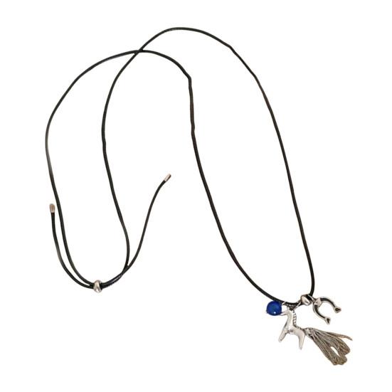 Кулон в виде лошади из сплава Yousheng, легкий гипоаллергенный, мужской, женский, ожерелье для свитера, модные ювелирные аксессуары, рождественский подарок на день рождения