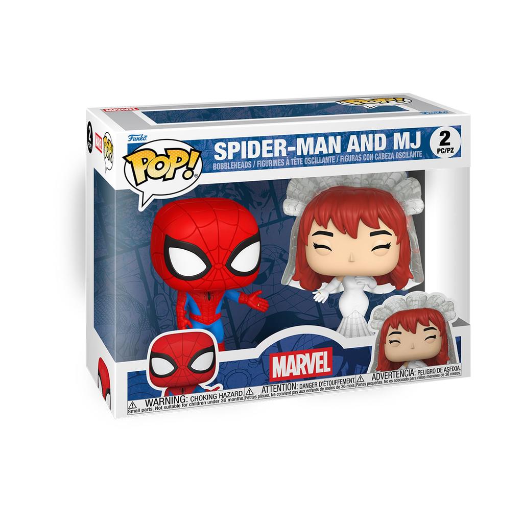 Funko Поп! Виниловые фигурки Marvel Человек-паук и Мэри Джейн, набор из 2 штук