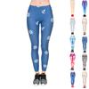 Womens Colorful Smiley Face Prints Stretch Yoga Leggings Fitness Running Gym Sports Active Pants