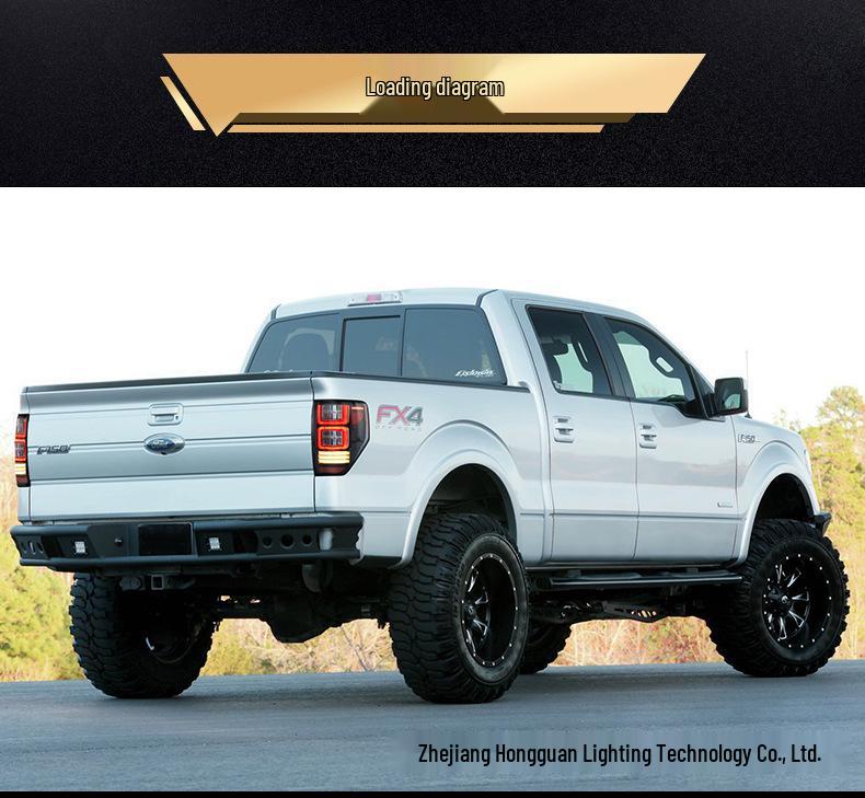 Задние светодиодные фонари с последовательным указателем поворота для Ford F150 2009-2014 годов