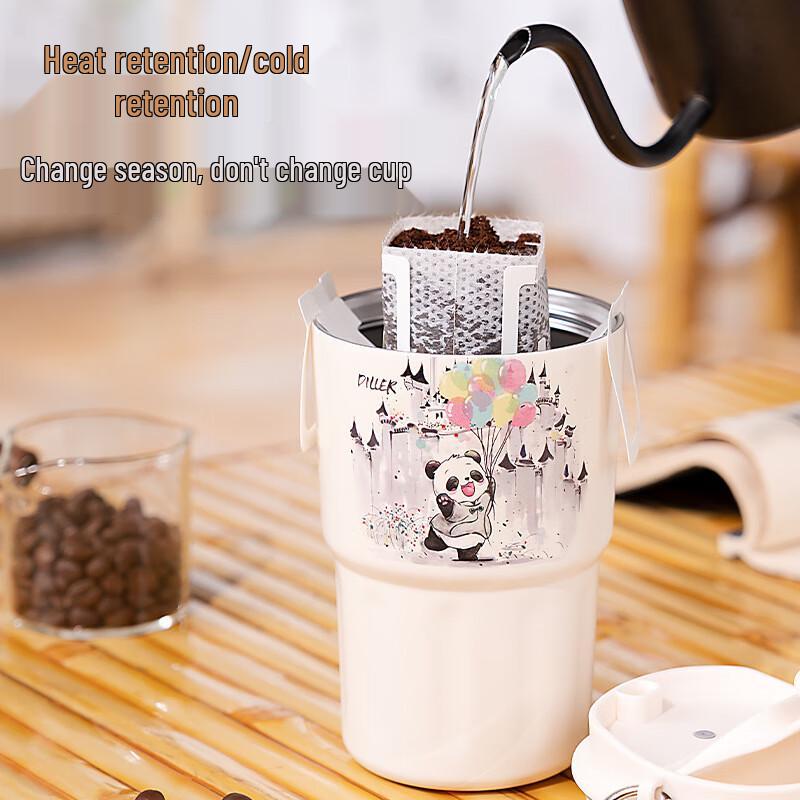 Dilebell Cute Corgi 304 Stainless Steel Portable Coffee Cup 340ML