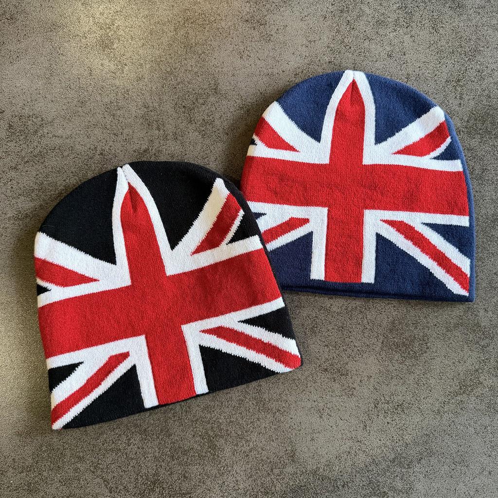 Uk Pattern Knitted Cap For Men Women Stylish Warm Winter Hat