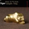 Pure copper creative cute 12 zodiac small ornaments mouse cow tiger rabbit dragon snake horse sheep monkey chicken dog pig exquisite high-end