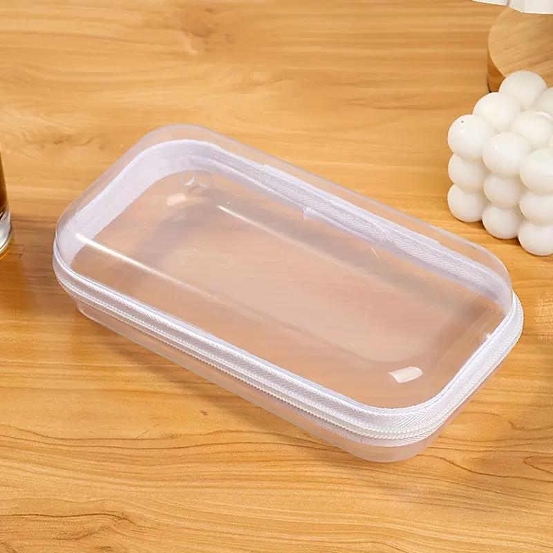 1 шт. Прозрачный пылезащитный косметический чехол, многофункциональный ящик для хранения, дорожная сумка для хранения из ПЭТ, органайзер, аксессуары