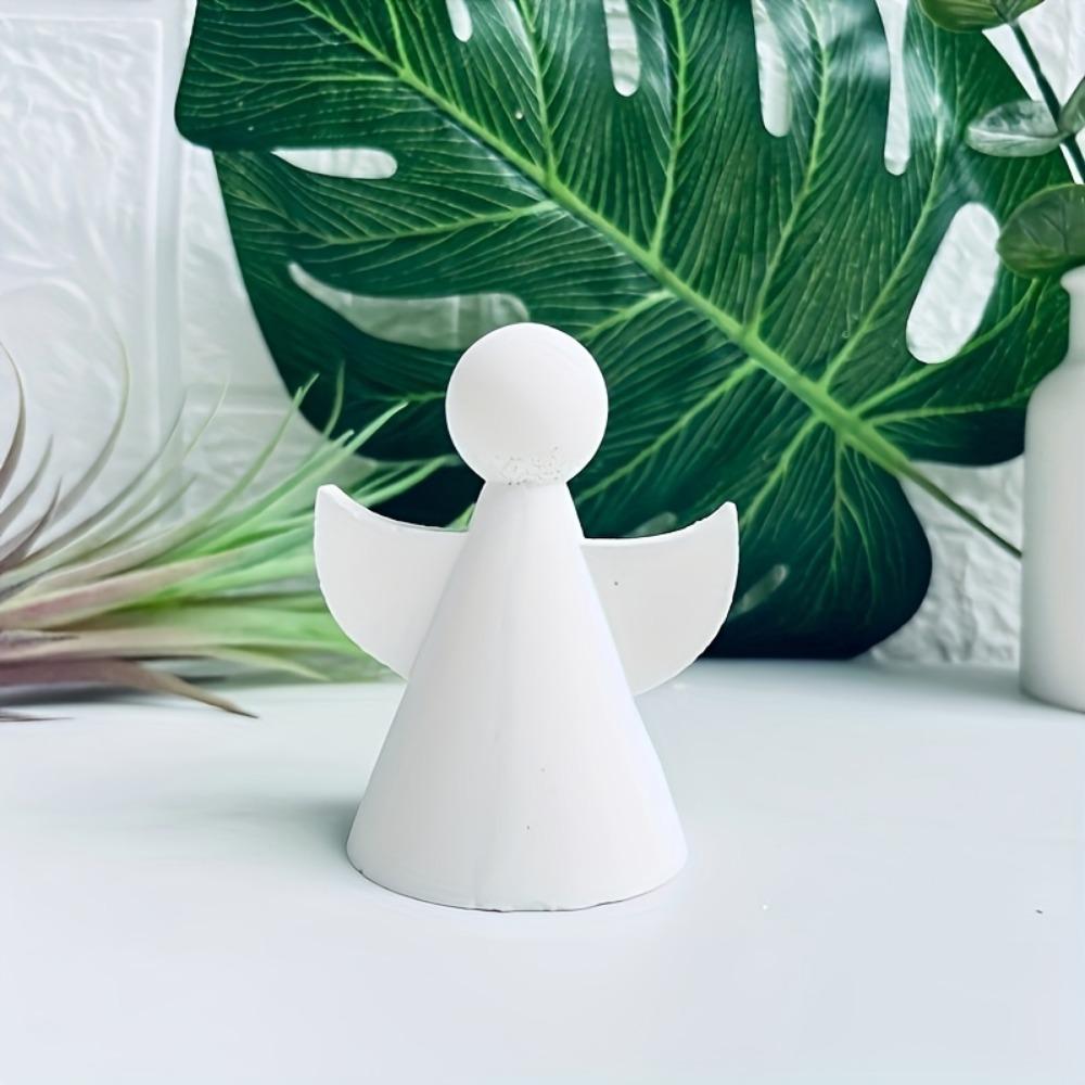 Силиконовая форма «Ангел» для свечей, смолы и бетона: Идеально подходит для создания украшений своими руками и домашнего декора.