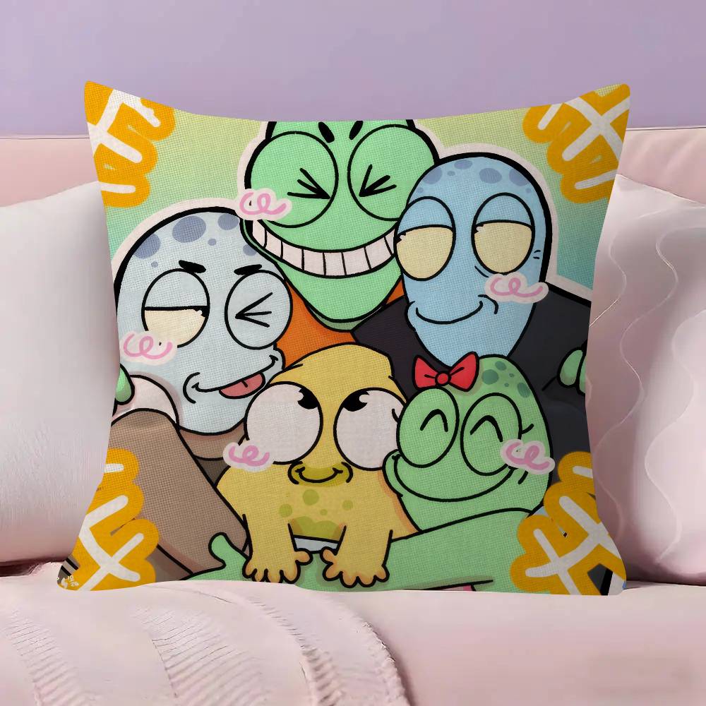 Anime Solar O-Opposites Personalized Pillow Cover Kids Bedroom Wild Party Decor Pillowcase Kid Birthday Shower Gift