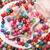 Изготовление ювелирных изделий Акриловые свободные бусины 20 шт 10 мм кулон ожерелье браслет оптовая продажа DIY для глянцевых