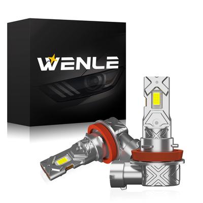 Светодиодные фары, противотуманные фары WENLE H8/ H9/H11/H16, взрывная мощность 14 000 лм, 40 Вт, белый, 6500K,