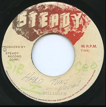 7-дюймовая пластинка DILLINGER Natty A General NONE Steady Ямайка Регги Ска Даб Б/у