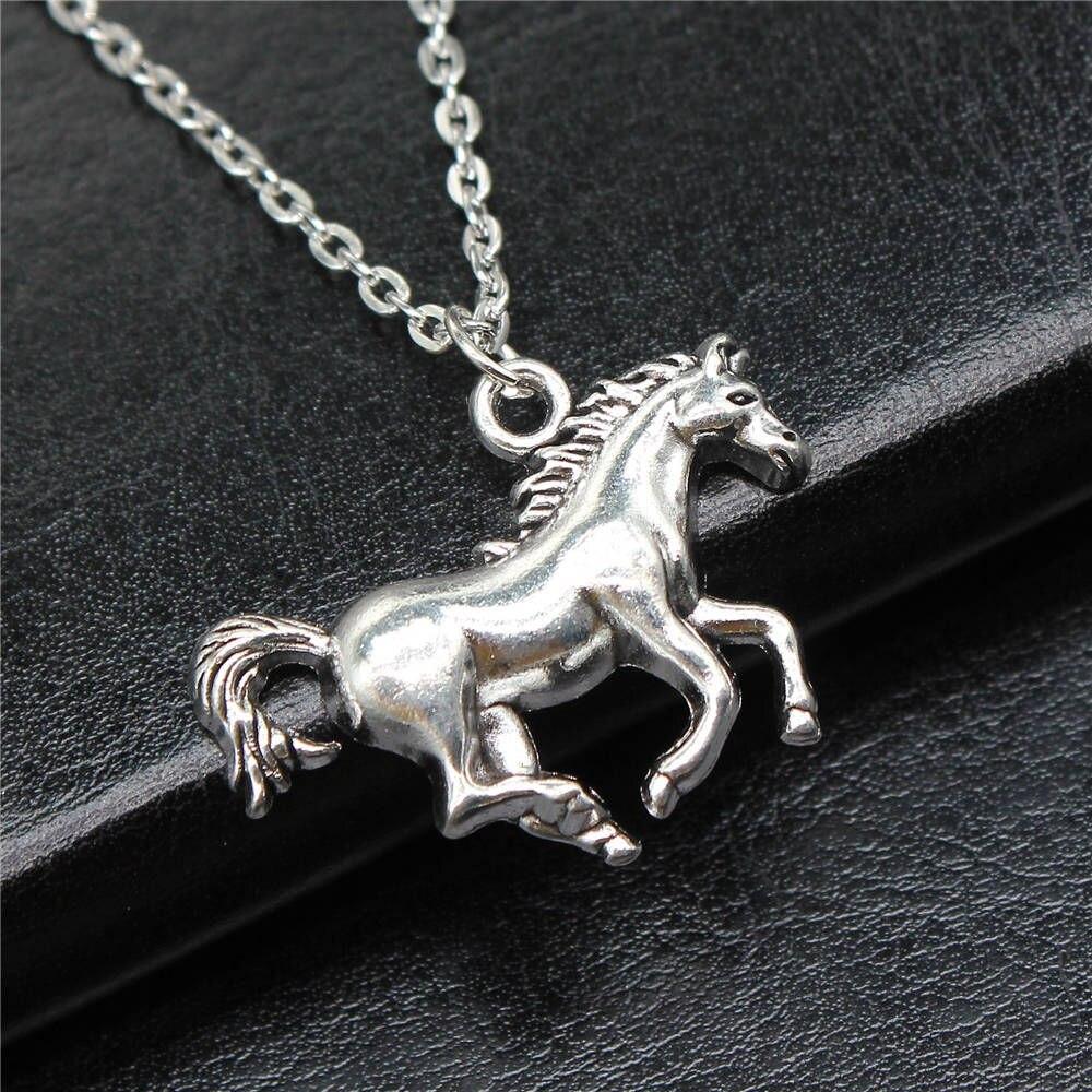 Horse Head And Horseshoe Necklace Jewelry Making Supplies Vintage Fashion Jewelry On The Neck