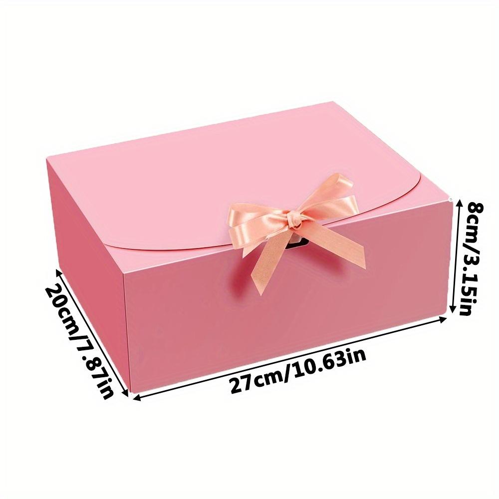8 шт. розовых подарочных коробок из крафт-бумаги с крышками, большие коробки для предложений руки и сердца подружкам невесты и свадебных сувениров с лентой, идеально подходят для дней рождения, рождественских вечеринок