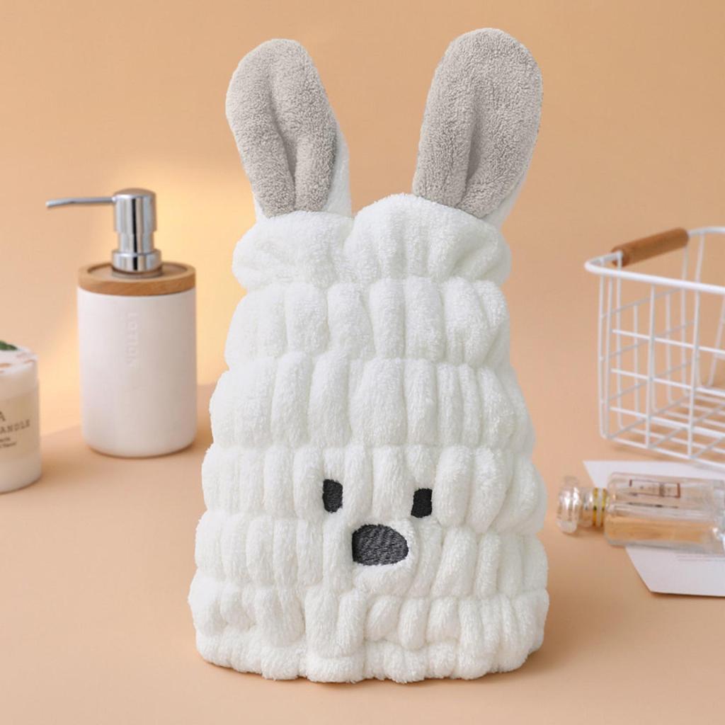 Сухая шапочка для волос, впитывающая, быстросохнущая, повязка на голову, полотенце для вытирания волос, утолщенная шапочка для душа с рисунком из мультфильма