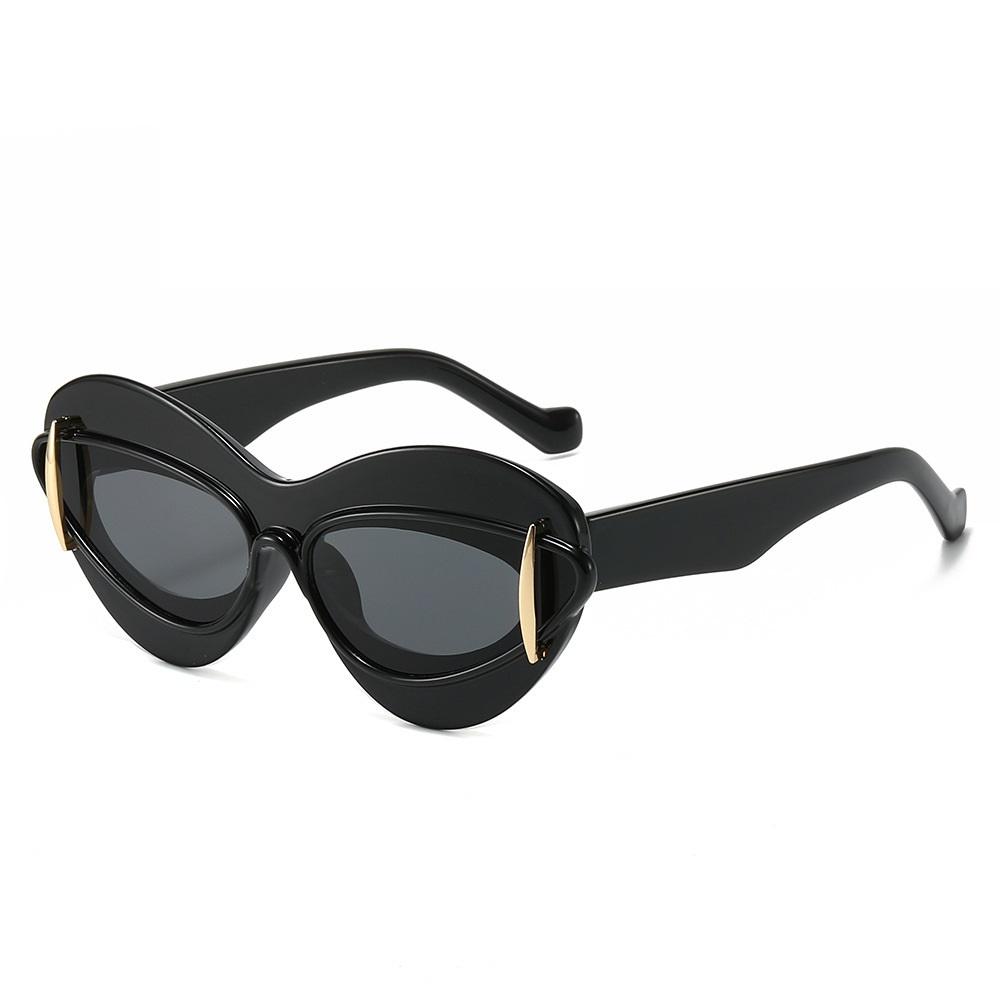 New Fashion Cat Eye Sunglasses Women Vintage Shades Brand Designer Luxury Sun Glasses Punk Uv400 Oversized Eyewear