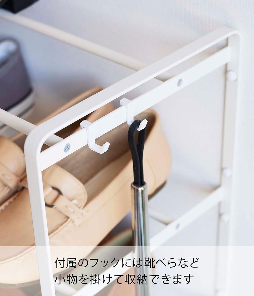 Пинцет для досок Yamazaki Jitsugyo и шурупы для дерева Настенная полка для обуви для гипсокартона 3 x D25 x башня Плавающая обувь легко крепится крючками 4506 [Гипсокартон