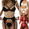 Women Sexy Strappy Lingerie Underwear Lace Sleepwear Nightwear Bra Home Suits