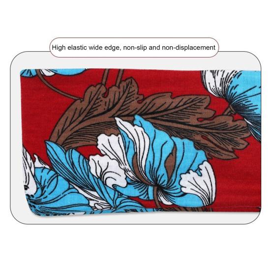 Повязка на голову в стиле бохо с ретро-узором, широкая, высокоэластичная, впитывающая пот, с принтом