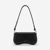 Women's Soft Structured Crossbody Bag - Vintage-Inspired Adjustable Shoulder Bag with Curved Silhouette for Casual Retro Outfits
