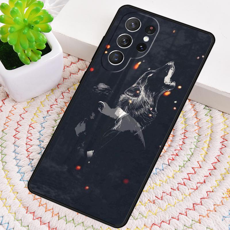 Животное Волк Вой мягкий Чехол для телефона для Samsung Galaxy note 10 pro S26 Ultra S23 S24 FE S25 S21 S22 PLUS ударопрочный Чехол