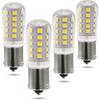12V BA15S LED Bulb1156 1141 1003 7506 3W Bayonet Single Contact Base for RV Interior Camper Marine Boat Trailer, Outdoor Landscape Lighting, 6000K