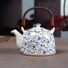 High Quality Blue and White Porcelain Teapot 900ml Kung Fu Tea Set Heated Kettle Teaware Pot Teapots Puer Cup Chinese Mug Clay