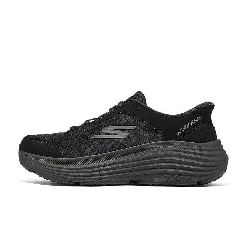 Skechers Мужские кроссовки GO Textile, Синтетическая кожа, Низкие, Для бега, Мужские, Черные, 220610-BBK