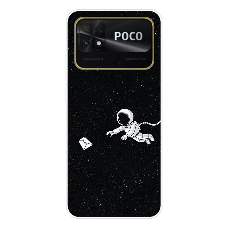 Для Xiaomi Poco C40 C 40 Чехол Мягкая силиконовая задняя крышка Мультяшный чехол для телефона Разнообразие