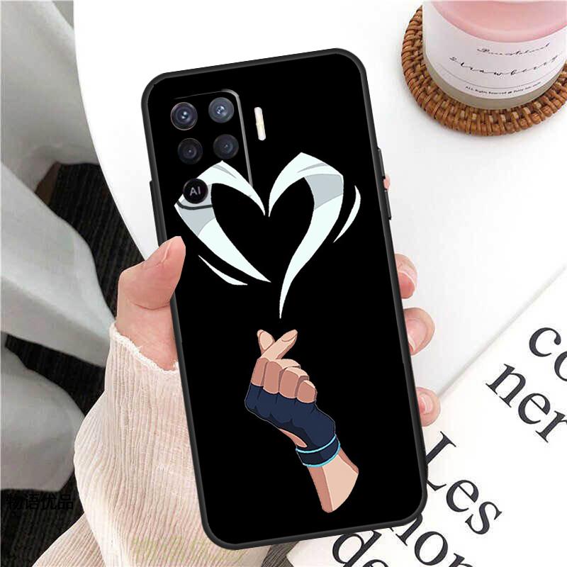 Мультяшный кейс Valorant для Oppo A98 A58 A78 A18 A38 A60 A80 A40 A77 A57 A17 A74 A54 A94 A96 A76 A16 A15 A5 Pro