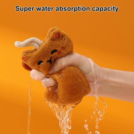 Полотенце для рук MIT, суперабсорбирующее, быстросохнущее, очень мягкое, в форме мультяшного кота, подвесное полотенце, аксессуары для ванной комнаты