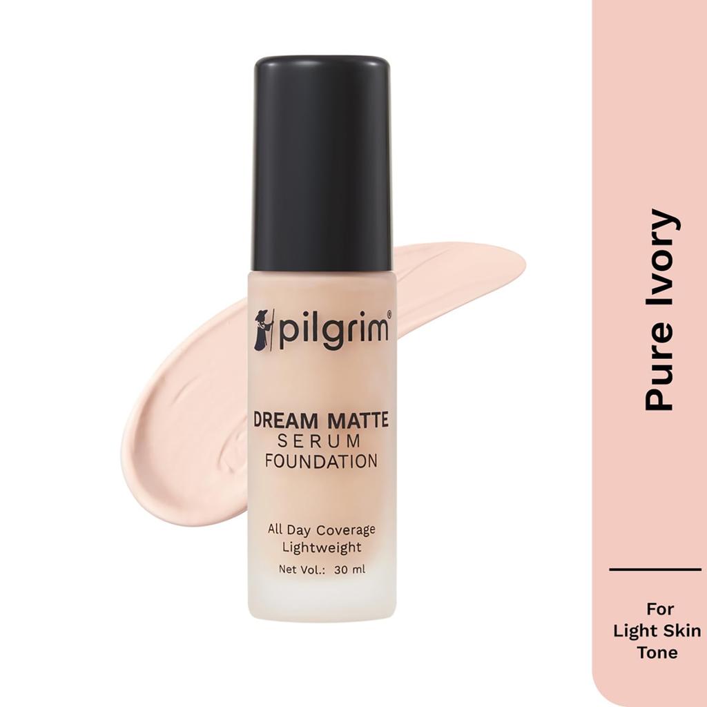 Pilgrim Medium Pure Ivory Сыворотка-тональная основа 30 мл Матовый эффект Без пор Макияж лица Стойкое покрытие