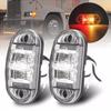 2pcs 12v 24v Led Side Marker Lights for Trailer Trucks Caravan Side Clearance Marker Light Lamp Led Lorry Amber Red White 10-30V