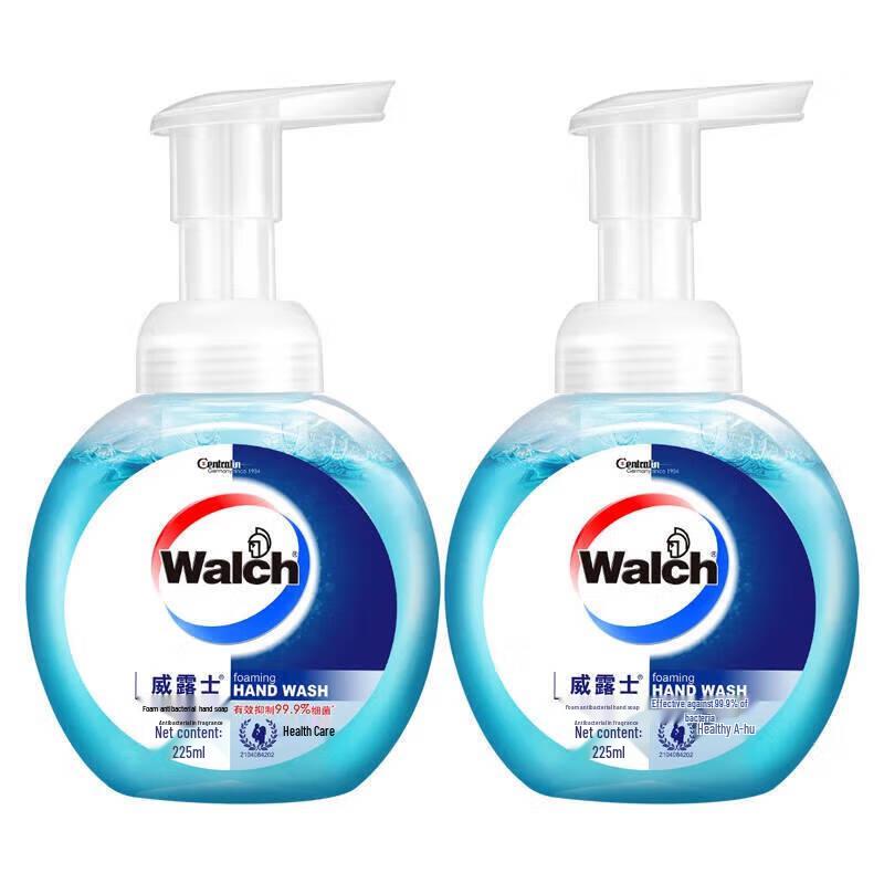Антибактериальное пенное мыло для рук Walch, 225 мл x 2