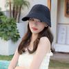 Women Solid Color Sunscreen Bucket Hat JK Korean Wide Brim Fisherman Hats For Lady Female New Drawstring Travel Golf Visors Cap