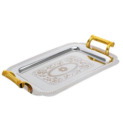 Поднос для блюд из золота, поднос для торта в европейском стиле, импортная первичная стальная пластина