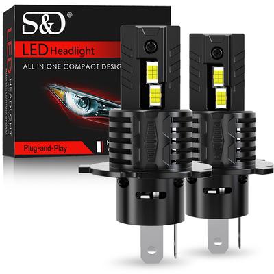 2 шт. Canbus H4 светодиодные лампы для фар ближнего и дальнего света 25000 лм автомобильные мотоциклетные фары 24 шт. 3570 CSP турбо светодиодные лампы с медной трубкой авто мото фара 12 В 6500 К