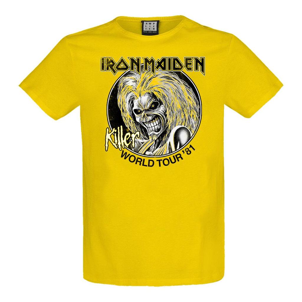 Amplified Unisex Adult Killer World Tour ´81 Iron Maiden T-Shirt