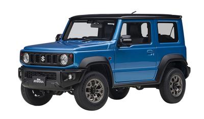 AUTOart Масштаб 1/18 Suzuki Jimny Sierra (JB74) Синий металлик с черной крышей, Готовая модель, 78507