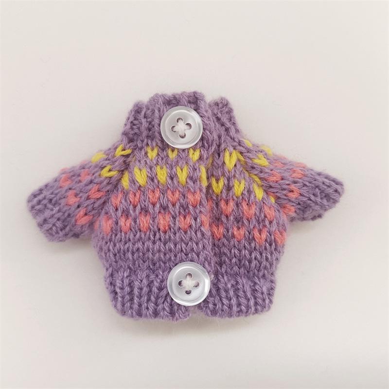 Аксессуары для одежды для куклы Лабубу: Свитер, кардиган и шарф (Кукла в комплект не входит.) - В наличии