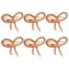 1/6/12pcs Metal Napkin Ring Buckles Gold Dinnig Table Decoration Exquisite Napkin Holder  Kitchen
