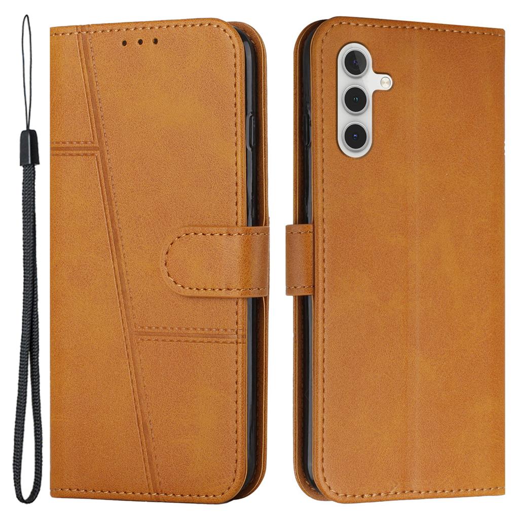 For Samsung Galaxy M15 5G/F15 5G Anti-Scratch PU Leather Phone Case Stand Cell Phone Cover